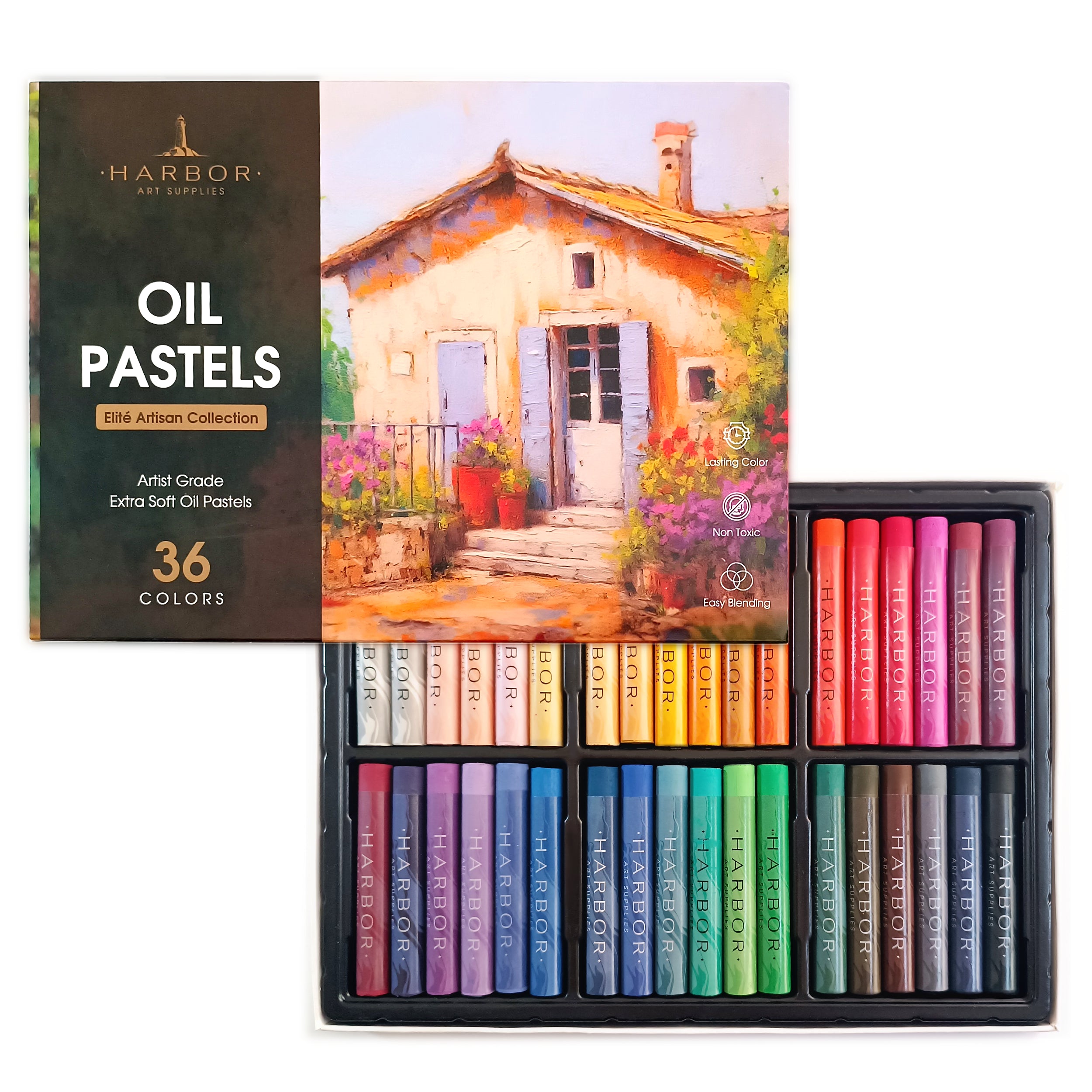 Elite Artisan Oil Pastels (36 Count) – Harbor Art Supplies